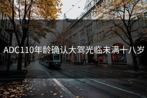 ADC110年龄确认大驾光临未满十八岁