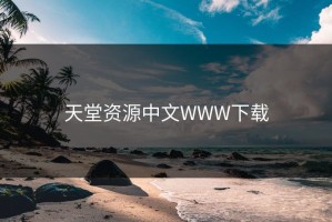 天堂资源中文WWW下载