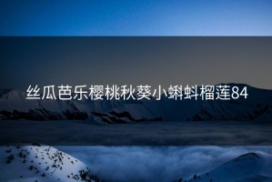 丝瓜芭乐樱桃秋葵小蝌蚪榴莲84